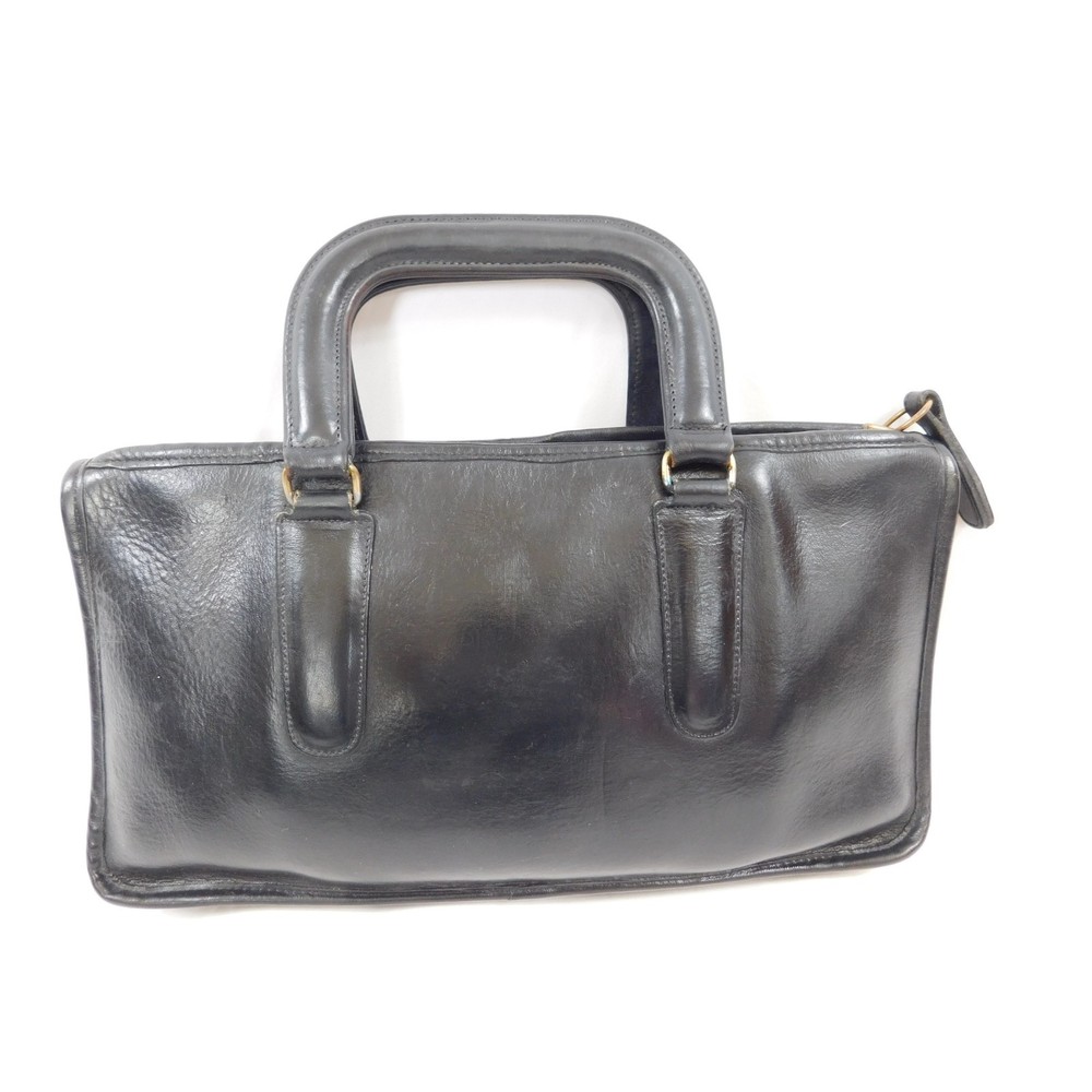 COACH NYC Vintage LEATHER Mini BRIEFCASE HAND BAG Made in NYC
